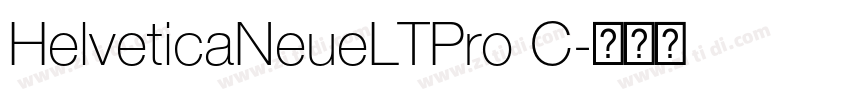 HelveticaNeueLTPro C字体转换